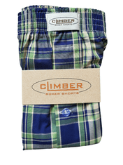 Climber 3100-ZEL3 zelené pánské popelínové trenýrky Barva: zelená, Velikost: 2XL