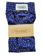 Climber 3100-MOT3 modré pánské popelínové trenýrky Barva: modrá tmavá, Velikost: 2XL