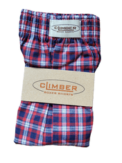 Climber 3100-CRV2 červené pánské popelínové trenýrky Barva: červená, Velikost: 2XL