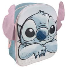 CurePink 3D dětský batoh Disney|Lilo & Stitch: Obličej (objem 6 litrů|22 x 27 x 10 cm)