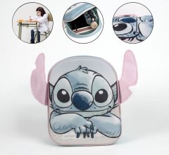 CurePink 3D dětský batoh Disney|Lilo & Stitch: Obličej (objem 6 litrů|22 x 27 x 10 cm)
