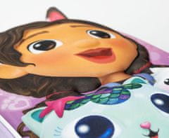 CurePink 3D dětský batoh Gabby's Dollhouse|Gábinin kouzelný domek: Nejlepší přátelé (objem 6 litrů|22 x 28 x 10 cm)