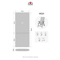 Doppler MOTION XL 3955 vysoký - polstr na židli a křeslo