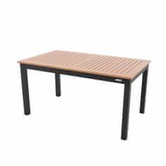 Doppler EXPERT WOOD antracit - rozkládací hliníkový stůl 150/210x90x75 cm