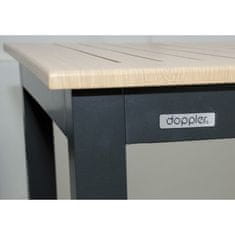 Doppler EXPERT WOOD antracit - rozkládací hliníkový stůl 150/210x90x75 cm