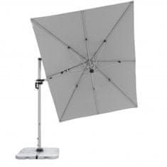 Doppler ACTIVE 350 x 260 cm – výkyvný zahradní slunečník s boční tyčí : Desén látky - 827