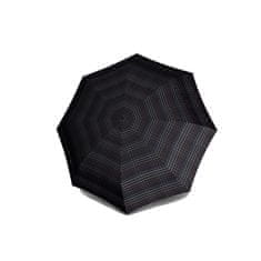Knirps T.200 CHECK BLACK - elegantní dámský plně automatický deštník