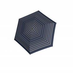 Doppler Fiber Havanna Timeless Blue Stripes - dámský skládací deštník