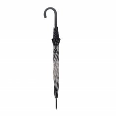 Doppler Fiber Flex AC Black&amp;White Traced - dámský holový vystřelovací deštník