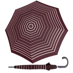 Doppler Fiber Flex AC Timeless Red Stripes - dámský holový vystřelovací deštník