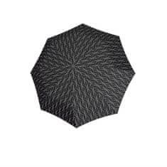 Doppler Fiber Magic Black&amp;White Rings - dámský plně automatický deštník