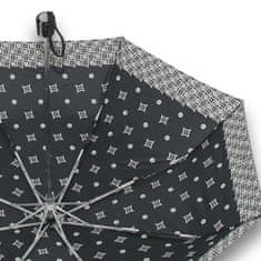 Doppler Mini Fiber Black&amp;White - dámský skládací deštník