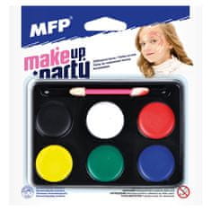 Rappa Barvy na obličej - make-up se štětečkem-6 ks barev