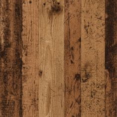 Vidaxl Čelo postele s úložným prostorem old wood 200x18,5x102,5 cm