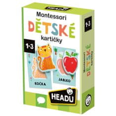 Headu HEADU CS: Montessori Dětské kartičky