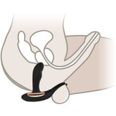 XSARA Masažér prostaty, anální vibrátor s funkcí ohřevu do 45 ° c, stimulace anusu, perinea a varlat - 76480788