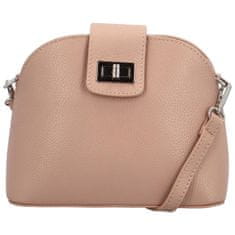 Delami Vera Pelle Trendy dámská kožená crossbody kabelka Vivianna, starorůžová