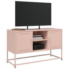 Vidaxl Skříň highboard růžová 36 x 39 x 123 cm ocel