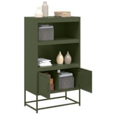 Vidaxl Skříň highboard olivově zelená 68,5 x 38,5 x 123,5 cm ocel