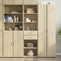 shumee vidaXL Skříň highboard dub sonoma 50 x 42,5 x 185 cm kompozitní dřevo