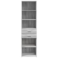 Vidaxl Skříň highboard šedá sonoma 50 x 42,5 x 185 cm kompozitní dřevo