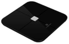 Noerden chytrá váha SENSORI Black/ nosnost 180 kg/ Bluetooth 4.0/ Wi-Fi/ 10 tělesných parametrů/ černá/ CZ app