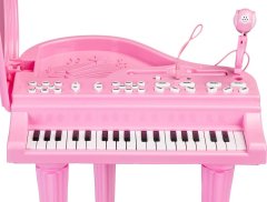 EcoToys Dětské elektrické piano růžové