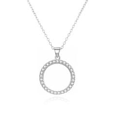 Módní stříbrný náhrdelník Kroužek AGS1604/47 (řetízek, přívěsek)