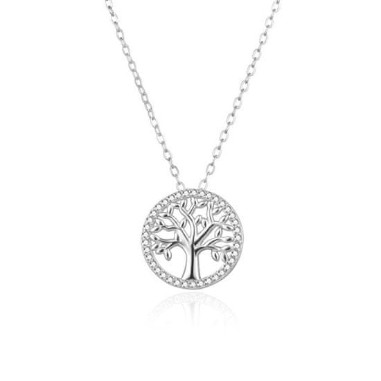 Slušivý stříbrný náhrdelník Strom života AGS1542/47
