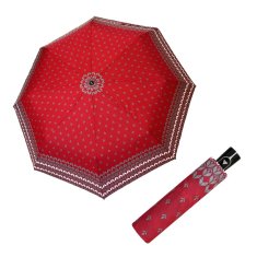 Doppler Fiber AC Style rot Flower- dámský vystřelovací deštník