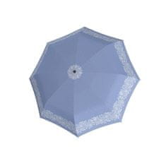 Doppler Fiber AC Style blue Flower - dámský vystřelovací deštník