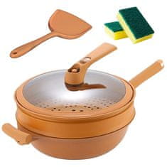 Cool Mango Claywok – nepřilnavý hliněný wok – hliněná pánev, keramický wok, nepřilnavé nádobí