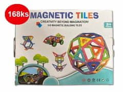 Magnetic Tiles Magnetická stavebnice 168ks - Magnetic Tiles