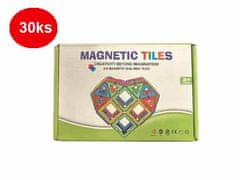 Magnetic Tiles Magnetická stavebnice 30ks - Magnetic Tiles