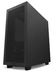 NZXT skříň H7 Flow edition / ATX / 2x 120 mm fan / USB-C / 2x USB / prosklená bočnice / mesh panel / černá