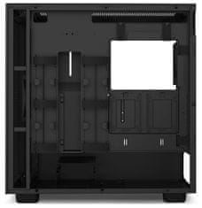 NZXT skříň H7 Flow edition / ATX / 2x 120 mm fan / USB-C / 2x USB / prosklená bočnice / mesh panel / černá