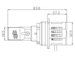 CARCLEVER V22 TST LED HB1 (9004) bílá, 12/24V, 6000LM (95HLH-HB1-V22) pár