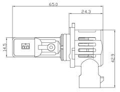 CARCLEVER V22 TST LED HB4 (9006) bílá, 12/24V, 6000LM (95HLH-HB4-V22) pár