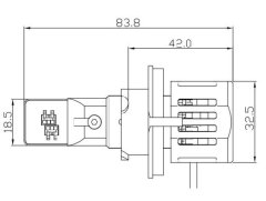 CARCLEVER V22 TST LED H13 bílá, 12/24V, 6000LM (95HLH-H13-V22) pár