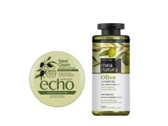 Farcom Mea Natura Sprchový gel Olivový 300 ml + Olivový Krém na Ruce Intenzivní Hydratace 200 ml