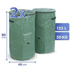 Maximex Skládací zahradní kompostéry, 2 x 125 l