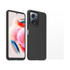 Xiaomi  TPU Kryt + Tvrzené Sklo pro Xiaomi Redmi Note 12 4G Black