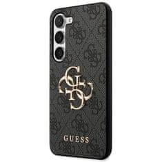 Guess  PU 4G Metal Logo Zadní Kryt pro Samsung Galaxy A35 5G Grey