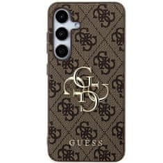 Guess  PU 4G Metal Logo Zadní Kryt pro Samsung Galaxy A35 5G Brown