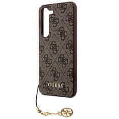 Guess  4G Charms Zadní Kryt pro Samsung Galaxy A35 5G Brown