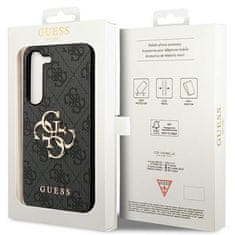 Guess  PU 4G Metal Logo Zadní Kryt pro Samsung Galaxy A35 5G Grey