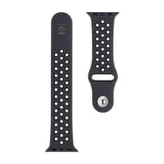 Tactical Silikonový řemínek 839 Double pro Apple Watch 1/2/3/4/5/6/7/8/9/SE 38/40/41mm Black