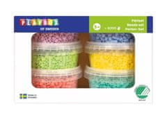 Playbox Zažehlovací korálky 6000 ks - pastelové barvy (žlutá, růžová, fialová, modrá, tyrkysová, zel