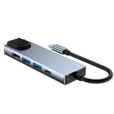 Blow USB HUB s USB-C konektorom na RJ45, HDMI, USB-C a 2x USB 3.0