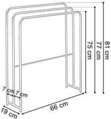 TZB Stojan na ručníky RATOS bílý